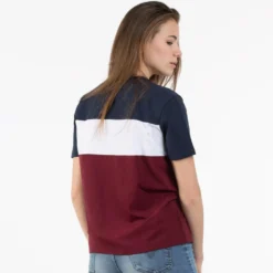 Maglietta Animoz Uzio Bleu Blanc Bordeaux