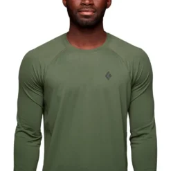 Maglietta da arrampicata Black Diamond M Alpenglow L/S Crew Tundra