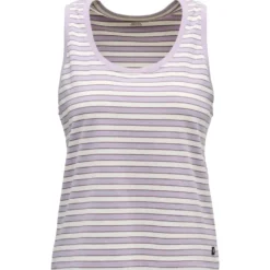 Maglietta da arrampicata Black Diamond W's Stripe Tank Long Dusk Violet Off Whit Dark Mauve