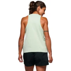 Maglietta da arrampicata Black Diamond W Project Muscle Tank Foam Green