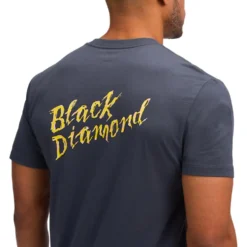 Maglietta da arrampicata Black Diamond M Shredded Short Sleeve Tee Shirt Charcoal