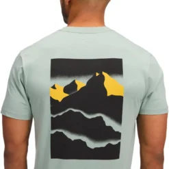 Maglietta da arrampicata Black Diamond M Mountainscape Short Sleeve Tee Shirt Agave
