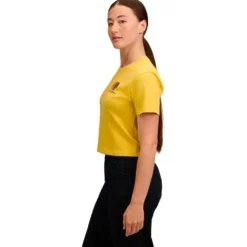 Maglietta da arrampicata Black Diamond Faded Crop Ss Tee Soft Ochre