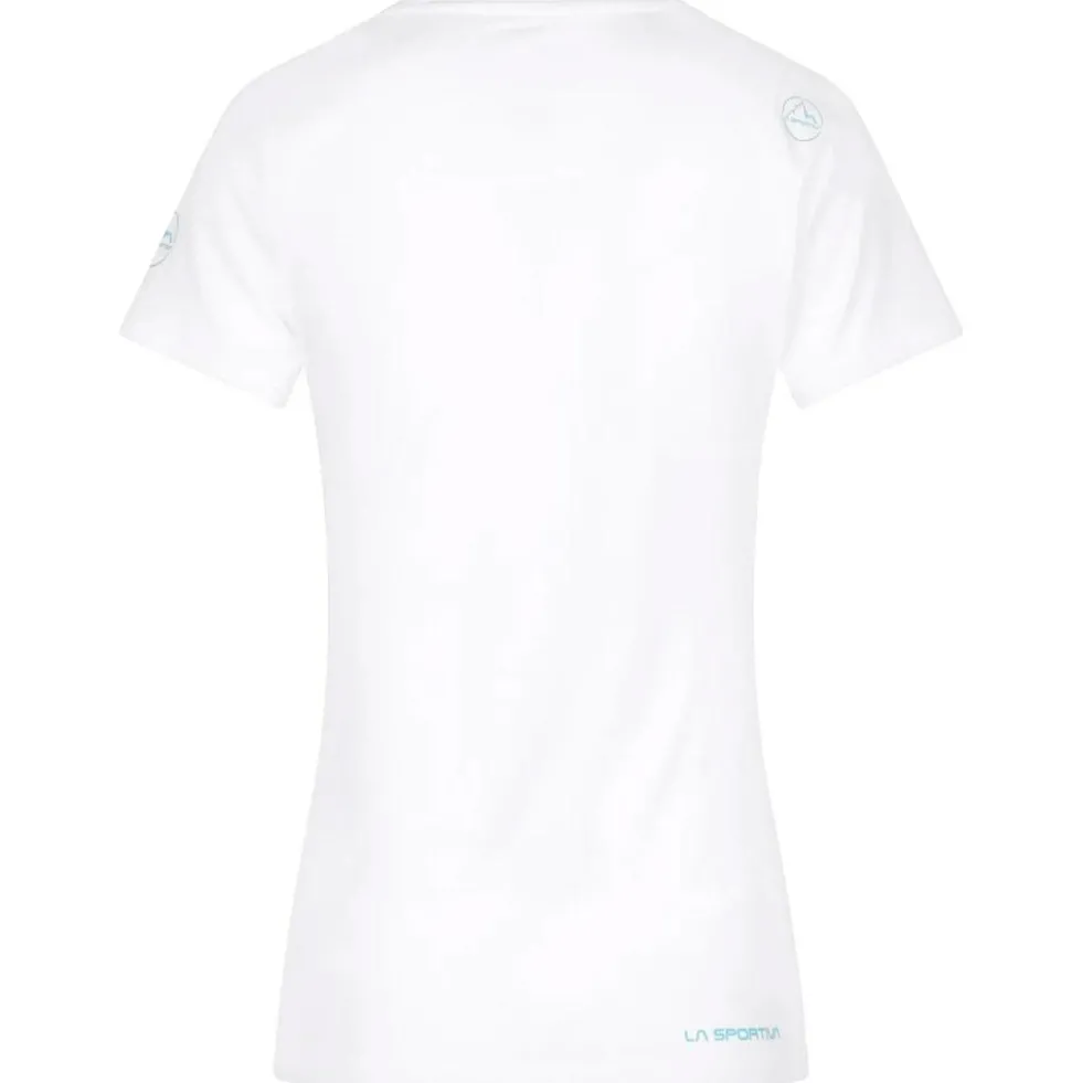 Maglietta da arrampicata La Sportiva Retro T-Shirt W White Malibu Blue