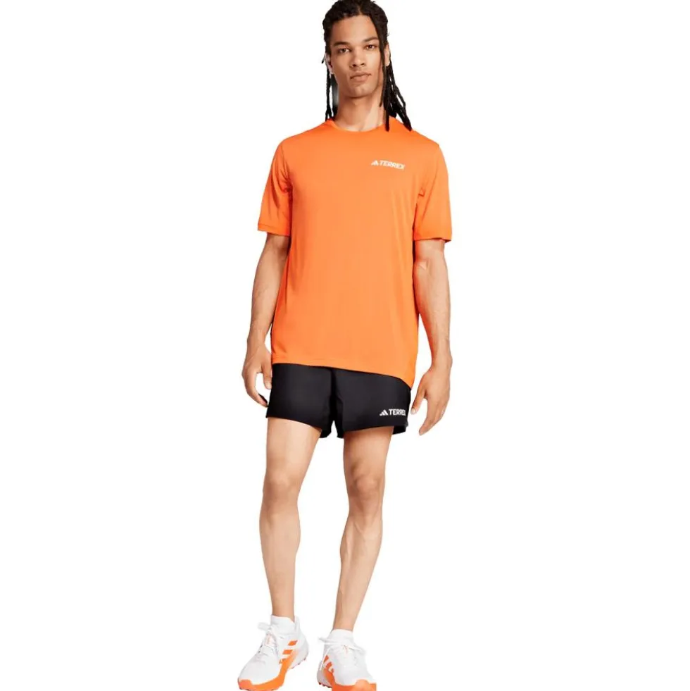 Maglietta da trail adidas Xpr Tee Shirt Short Sleeve Semi Impact Orange