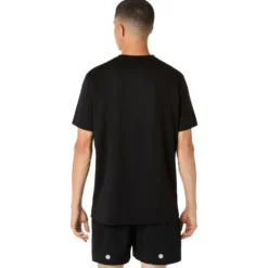Maglietta da trail Asics Fujitrail Logo Short Sleeve Black Cream Carbon