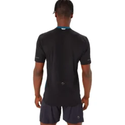 Maglietta da trail Asics Fujitrail Top Magnetic Blue Performance Black