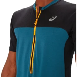 Maglietta da trail Asics Fujitrail Top Magnetic Blue Performance Black