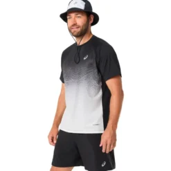 Maglietta da trail Asics Road Fade Short Sleeve Black Cream