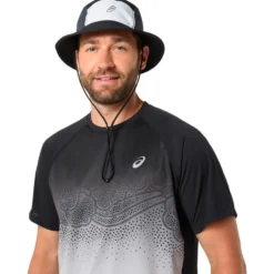 Maglietta da trail Asics Road Fade Short Sleeve Black Cream