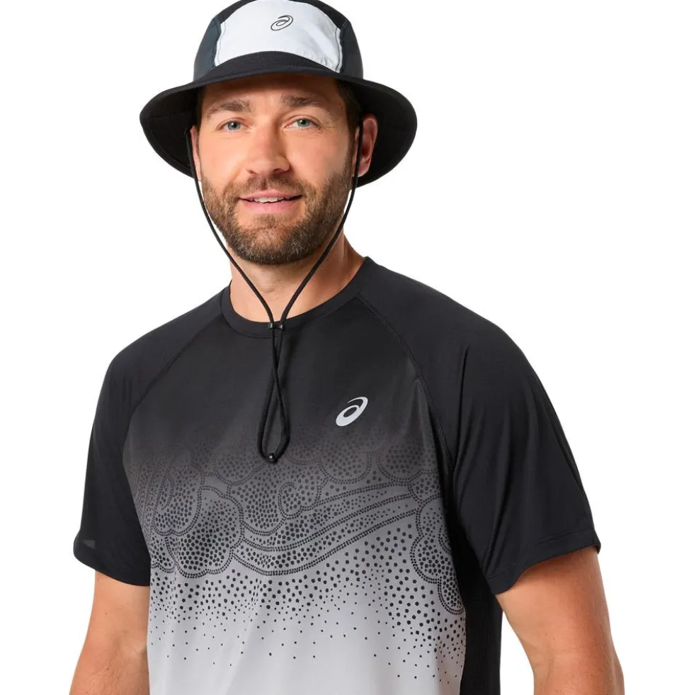 Maglietta da trail Asics Road Fade Short Sleeve Black Cream