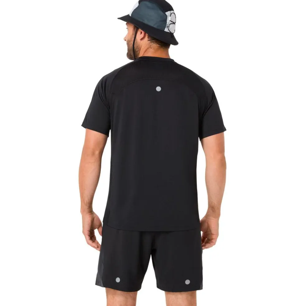 Maglietta da trail Asics Road Fade Short Sleeve Black Cream