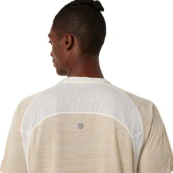 Maglietta da trail Asics Road Short Sleeve Cream