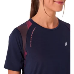 Maglietta da trail Asics Road Short Sleeve W Midnight