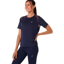Maglietta da trail Asics Road Short Sleeve W Midnight