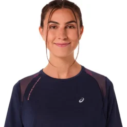 Maglietta da trail Asics Road Short Sleeve W Midnight