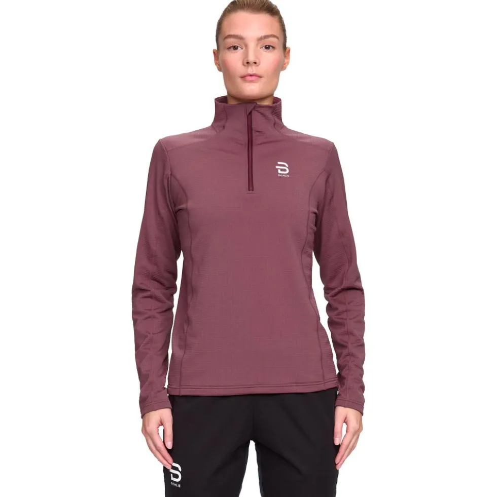 Maglietta da trail Bjorn Daehlie Half Zip Grid W Wild Berry