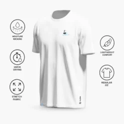 Maglietta da trail Bv Sport Haut Technique Light Bretagne Blanc