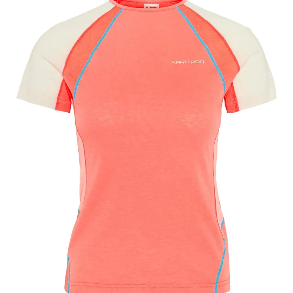 Maglietta da trail Kari Traa Alma Tee Shirt Coral