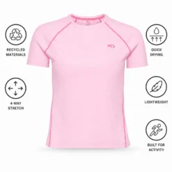 Maglietta da trail Kari Traa Linnea Tee Shirt Cotton Candy