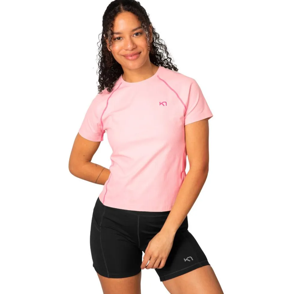 Maglietta da trail Kari Traa Linnea Tee Shirt Cotton Candy