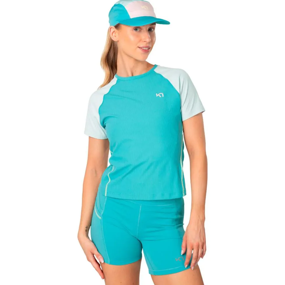 Maglietta da trail Kari Traa Linnea Tee Shirt Blue Lagoon