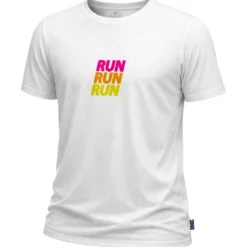 Maglietta da trail La Chaussette de France Run Finisher Tee-Shirt RunRunRun White