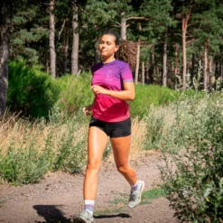 Maglietta da trail Le Colibri Frenchy Le Frog Violet