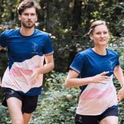 Maglietta da trail Le Colibri Frenchy L’AltiRun Bleu
