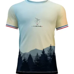 Maglietta da trail Le Colibri Frenchy Le Sunset Blanc Blanc
