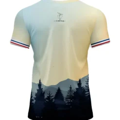 Maglietta da trail Le Colibri Frenchy Le Sunset Blanc Blanc
