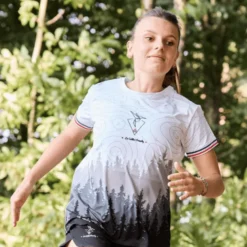 Maglietta da trail Le Colibri Frenchy Le Forestier F Noir