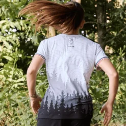 Maglietta da trail Le Colibri Frenchy Le Forestier F Noir