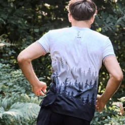 Maglietta da trail Le Colibri Frenchy Le Forestier Noir
