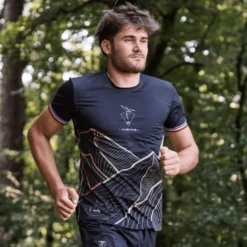 Maglietta da trail Le Colibri Frenchy La Pente Nord Noir