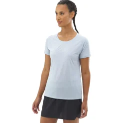 Maglietta da trail Millet Intense Light Tee Shirt Short Sleeve W Iceberg