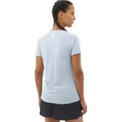 Maglietta da trail Millet Intense Light Tee Shirt Short Sleeve W Iceberg