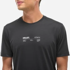 Maglietta da trail Millet Intense Essential Tee Shirt Short Sleeve M Black