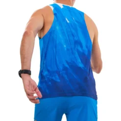 Maglietta da trail Millet Intense Pro Light Tank Blue White