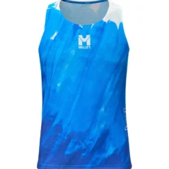 Maglietta da trail Millet Intense Pro Light Tank Blue White