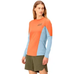 Maglietta da trail Norrona senja equaliser lightweight Long sleeve W's Flamingo