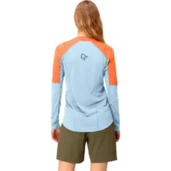 Maglietta da trail Norrona senja equaliser lightweight Long sleeve W's Flamingo