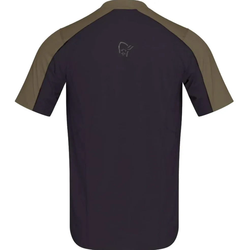 Maglietta da trail Norrona senja equaliser lightweight T-shirt M's Olive Night