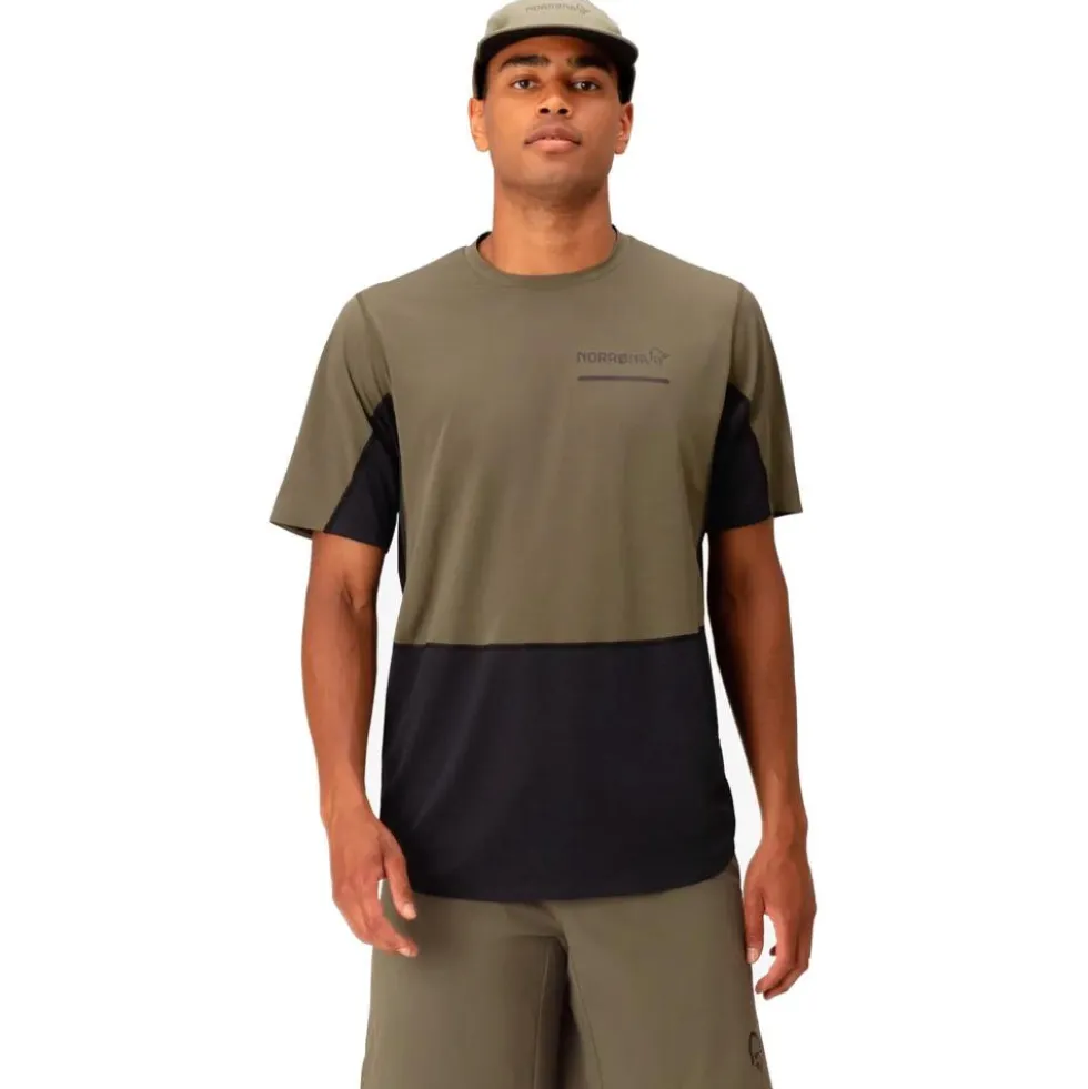 Maglietta da trail Norrona senja equaliser lightweight T-shirt M's Olive Night