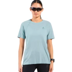 Maglietta da trail Odlo Essential 365 Short Sleeve W's Baby Blue