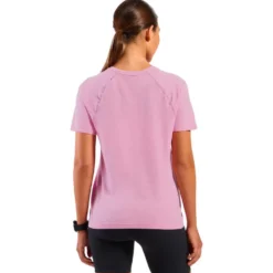 Maglietta da trail Odlo Essential 365 Short Sleeve W's Hyper Pink Melange