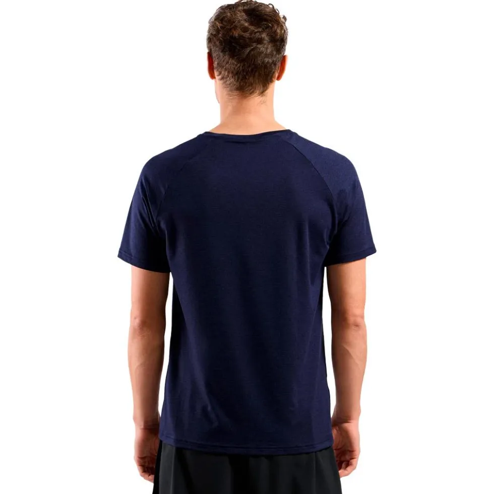 Maglietta da trail Odlo Essential 365 Tee Shirt Crew Neck Short Sleeve Eclipse Melange