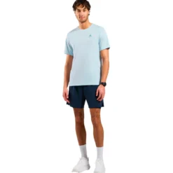 Maglietta da trail Odlo Essential Flyer Short Sleeve Baby Blue