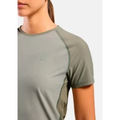Maglietta da trail Odlo X Alp Trail Short Sleeve W's Agate Gray Vetiver
