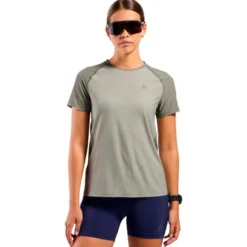 Maglietta da trail Odlo X Alp Trail Short Sleeve W's Agate Gray Vetiver